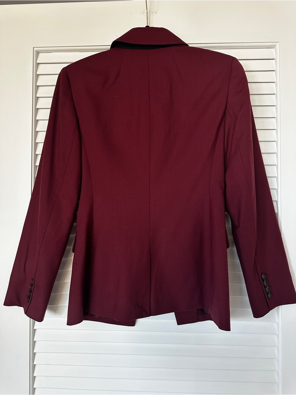 Madewell Women's Burgundy Single-Button Blazer Size 00 - Picture 2 of 14